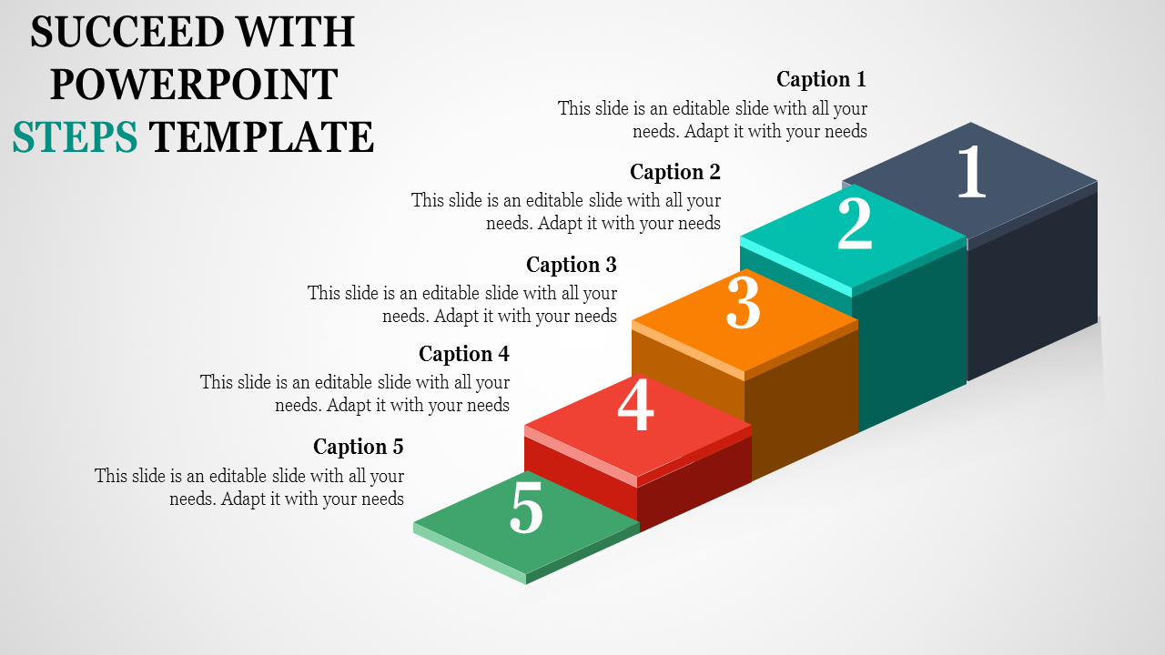 Powerpoint Steps Template 0379